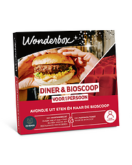 Diner & bioscoop voor 1 persoon