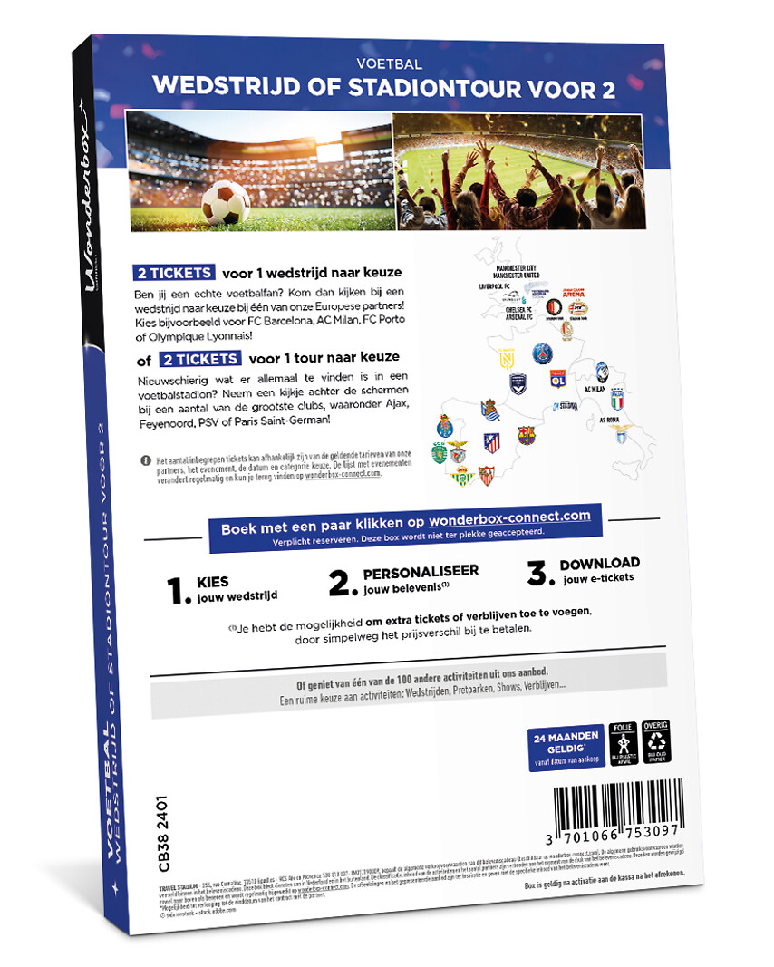 VOETBALWEDSTRIJD & STADION TOUR